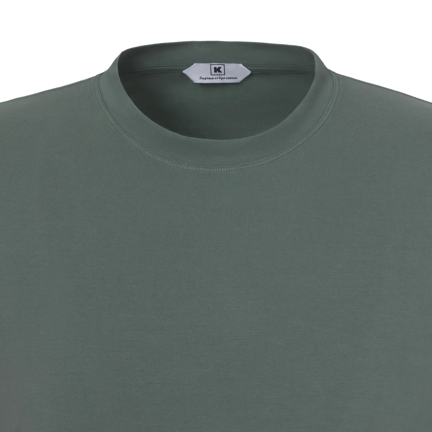 Kired Stretch - Cotton T - Shirt in Military Green - SARTALE