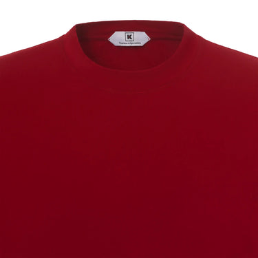 Kired Stretch - Cotton T - Shirt in Rubino - SARTALE