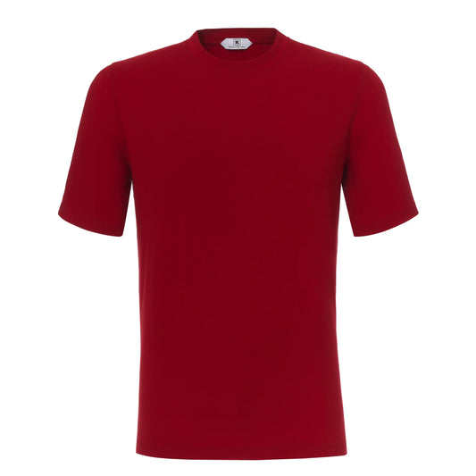 Kired Stretch - Cotton T - Shirt in Rubino - SARTALE