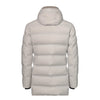 Kired Winter Hooded Parka in Off White - SARTALE