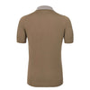 Kiton All - Monogram Polo Shirt in Sand Brown - SARTALE