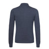 Kiton Cashmere - Blend Long Sleeve Polo Shirt in Bronze Blue - SARTALE