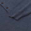 Kiton Cashmere - Blend Long Sleeve Polo Shirt in Bronze Blue - SARTALE