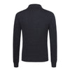 Kiton Cashmere - Blend Long Sleeve Polo Shirt in Diamond Blue - SARTALE