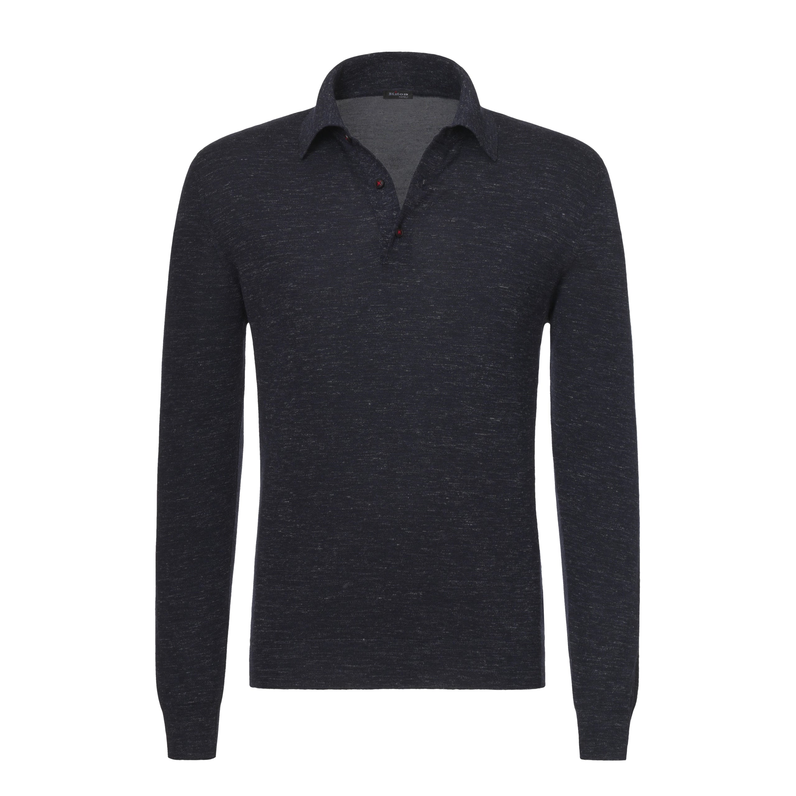 Cashmere long sleeve polo clearance