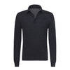 Kiton Cashmere - Blend Long Sleeve Polo Shirt in Diamond Blue - SARTALE