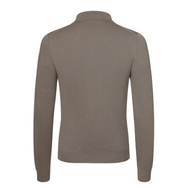 Kiton Cashmere - Blend Long Sleeve Polo Shirt in Pond Green - SARTALE