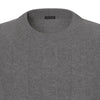 Kiton Cashmere Crew - Neck Sweater in Grey Melange - SARTALE