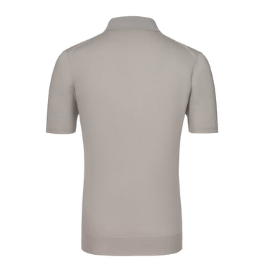 Kiton Cotton Polo Shirt in Pearl Grey - SARTALE