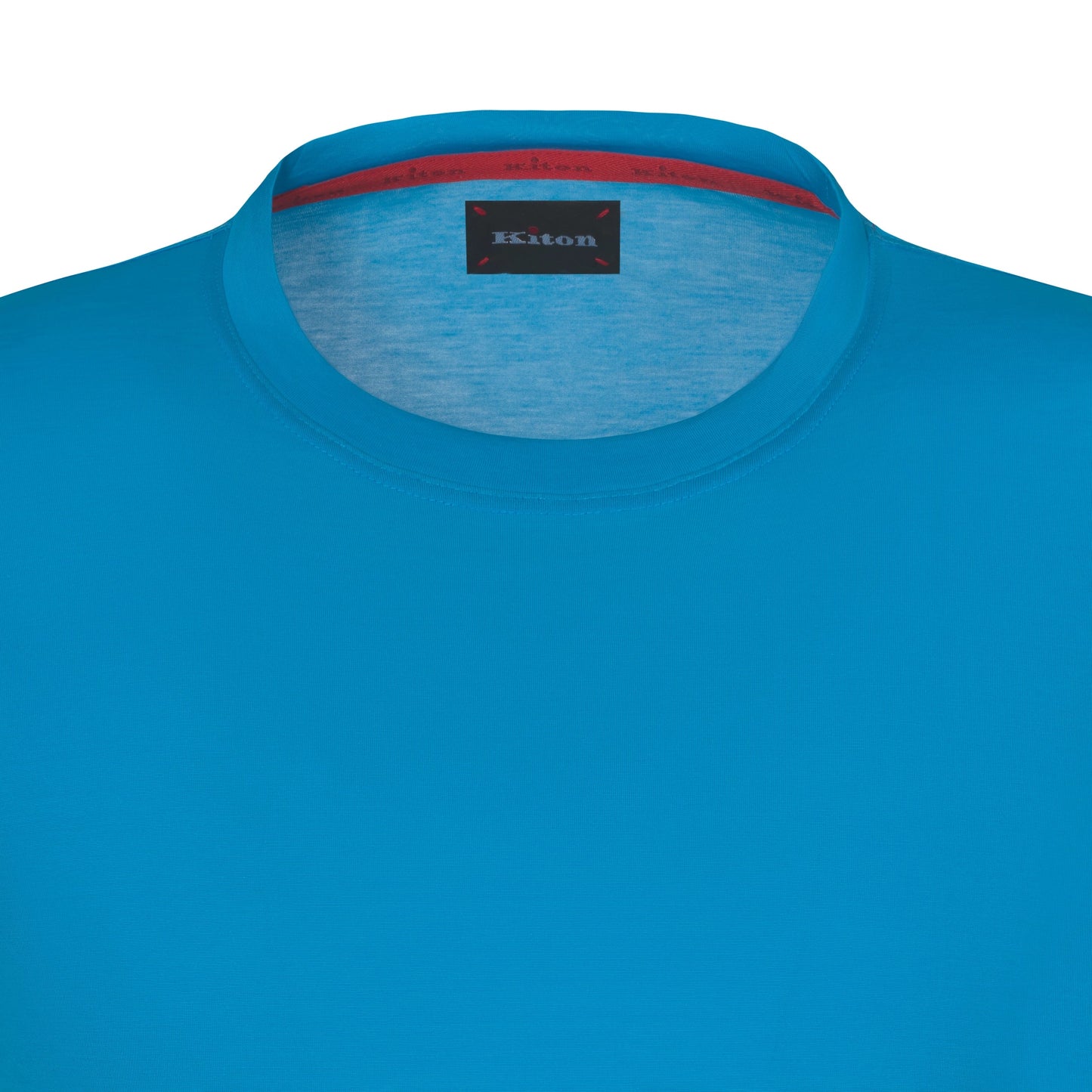Kiton Cotton T - Shirt in Bright Blue - SARTALE