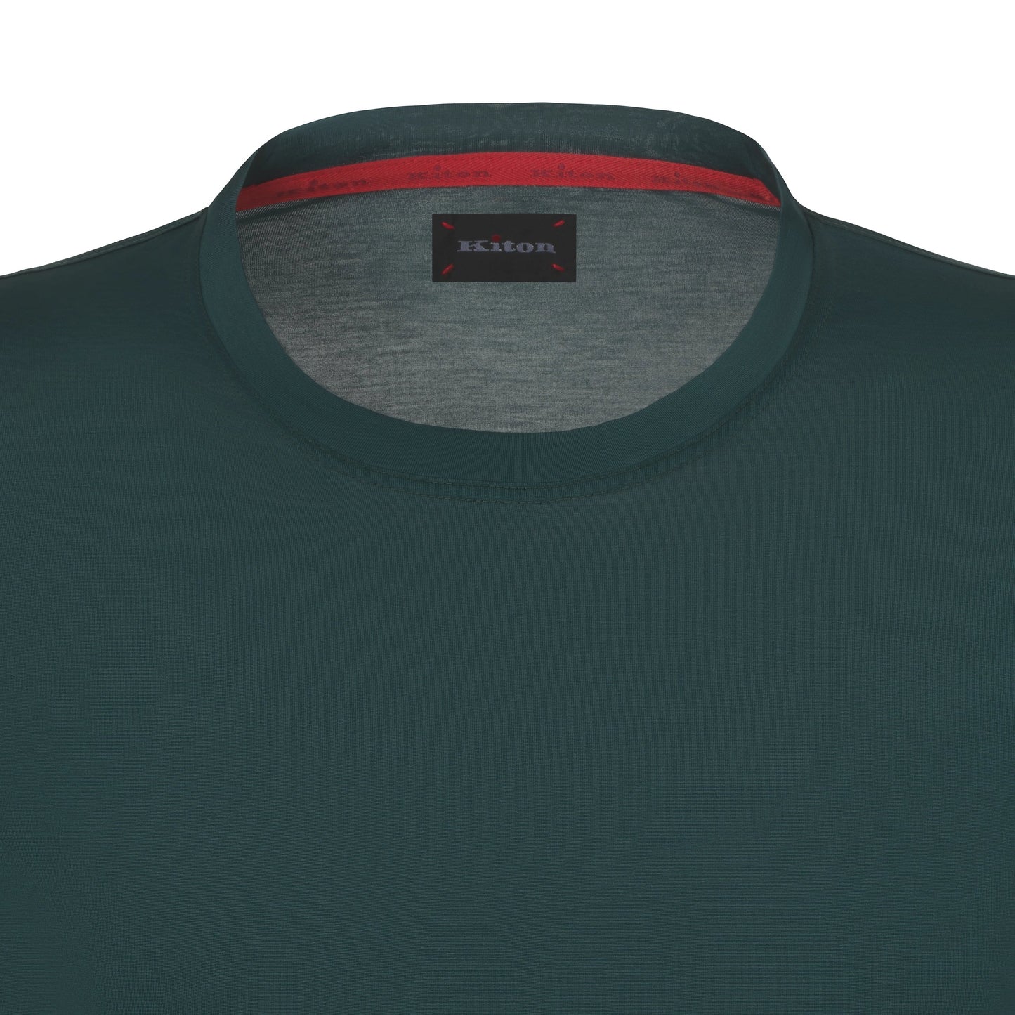 Kiton Cotton T - Shirt in Forest Green - SARTALE
