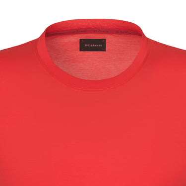 Kiton Cotton T - Shirt in Neon Orange - SARTALE
