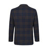 Kiton Glencheck Cashmere - Blend Jacket in Royal Blue and Brown - SARTALE