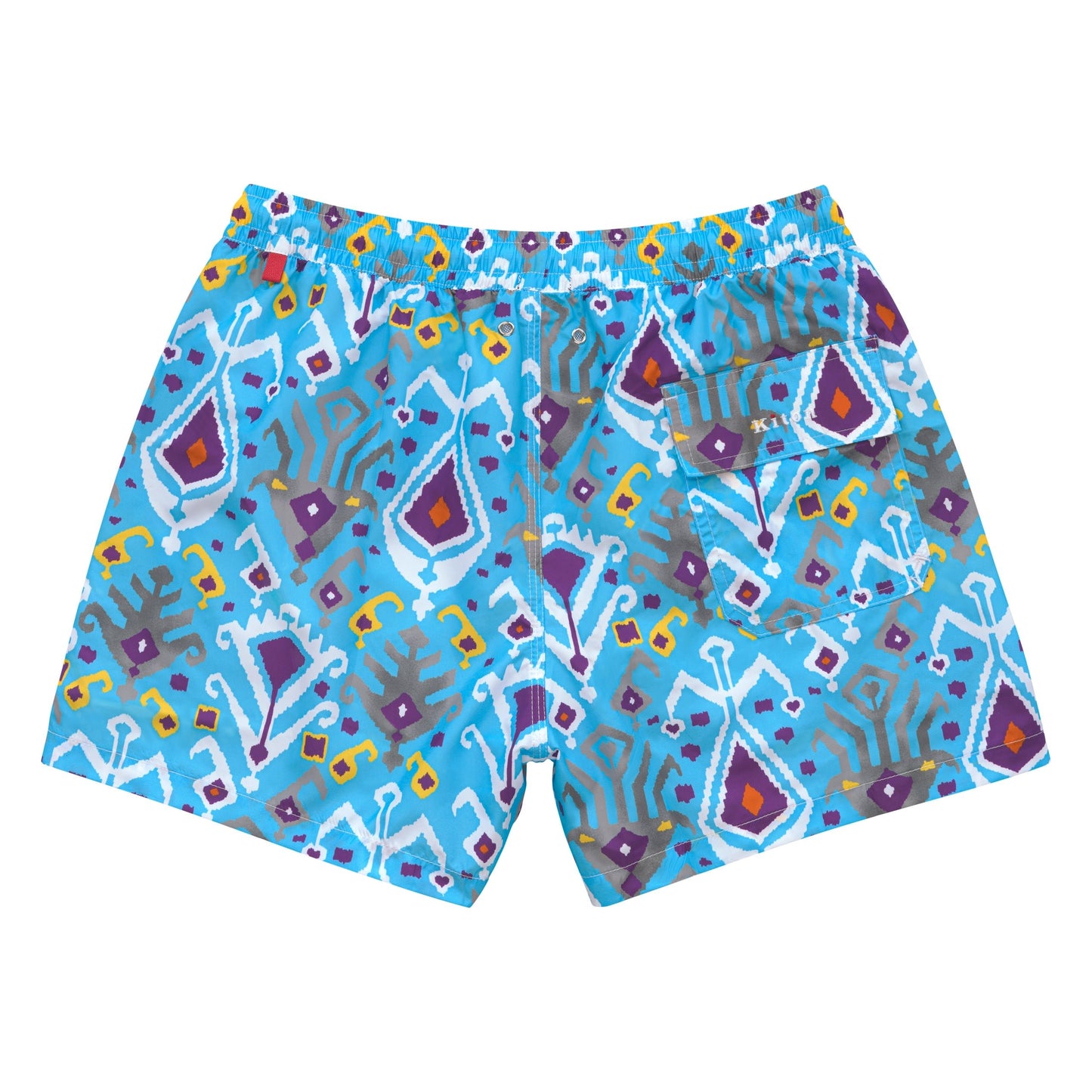 Kiton Multicolor Swim Shorts in Blue - SARTALE