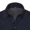 Kiton Silk - Blend Polo Shirt in Blue Melange - SARTALE