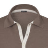 Kiton Silk - Blend Polo Shirt in Dark Taupe - SARTALE