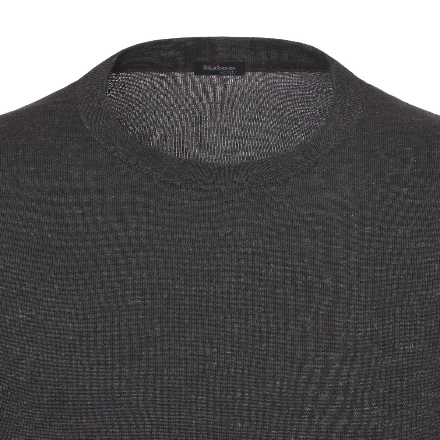 Kiton Silk - Cashmere Blend Pullover in Grey Melange - SARTALE