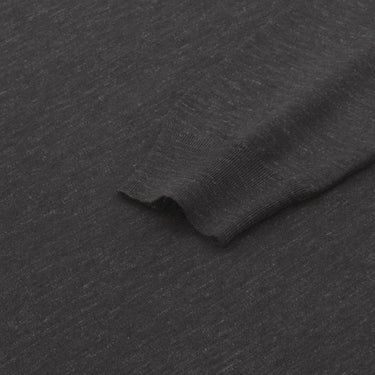 Kiton Silk - Cashmere Blend Pullover in Grey Melange - SARTALE