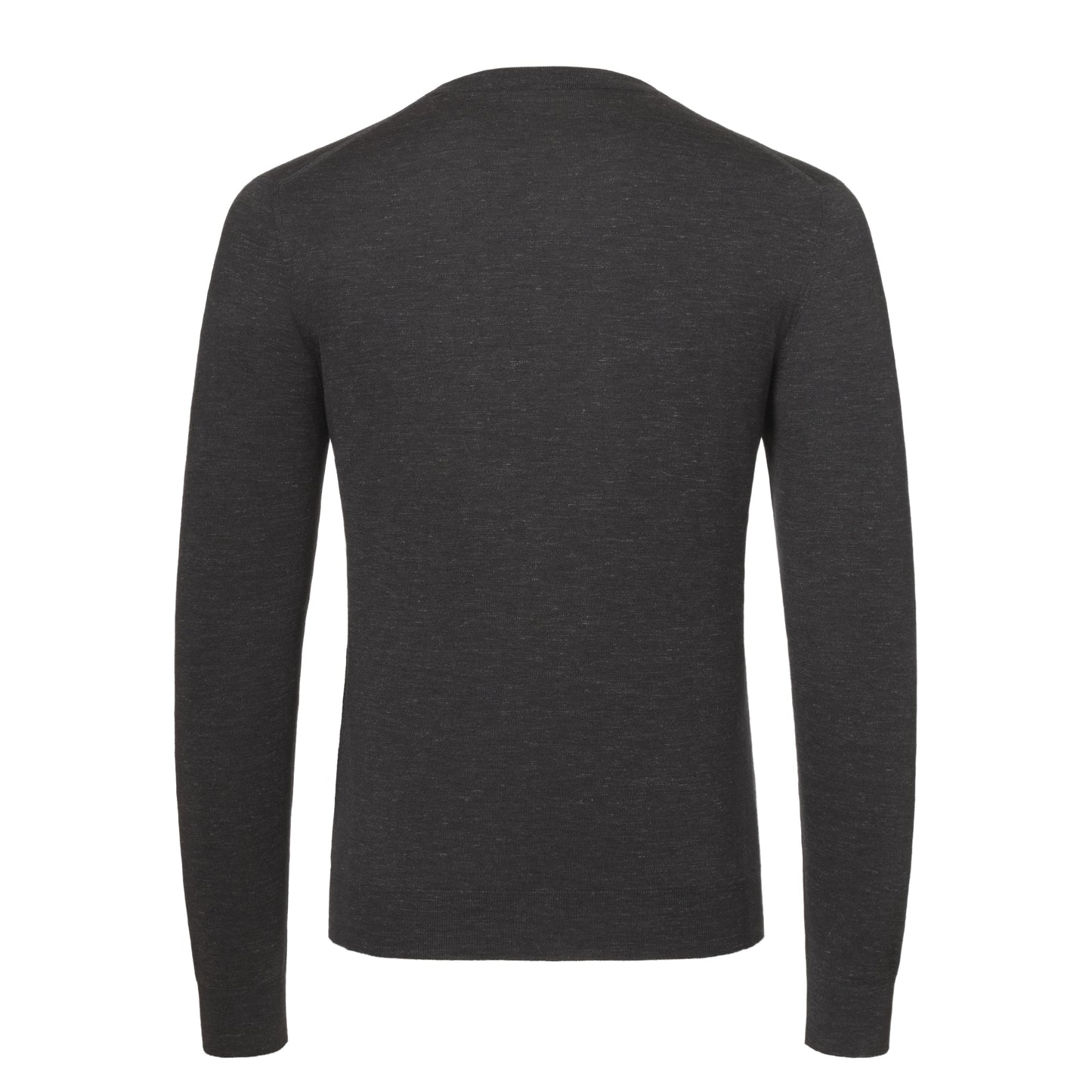 Kiton Silk - Cashmere Blend Pullover in Grey Melange - SARTALE