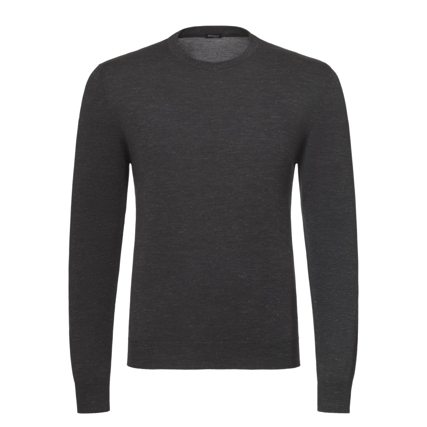 Kiton Silk - Cashmere Blend Pullover in Grey Melange - SARTALE