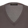 Loro Piana Cashmere V - Neck Sweater in Brown - SARTALE