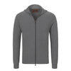 Loro Piana Hooded Zip - Up Sweater in Grey - SARTALE