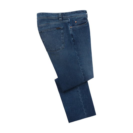 Loro Piana Regular - Fit Jeans with Cotton and Cashmere - Blend Lining in Denim Blue - SARTALE