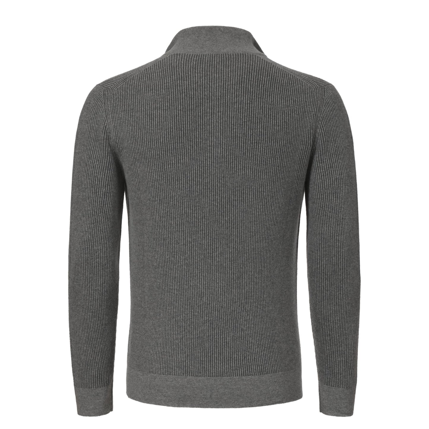 Loro Piana Ribbed Knitted Cashmere Sweater in Grey - SARTALE