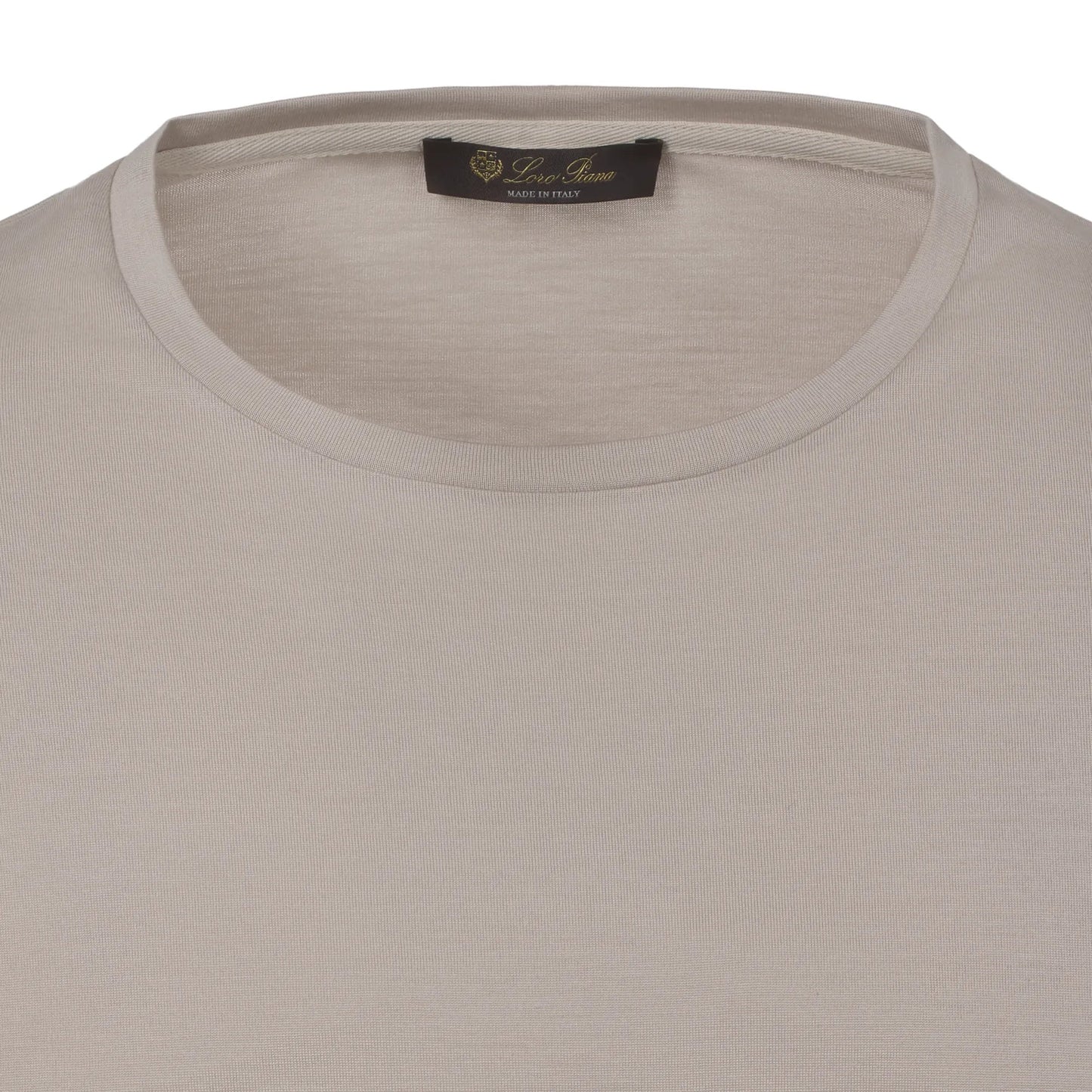 Loro Piana Silk - Cotton Blend Long Sleeve T - Shirt in Beige - SARTALE