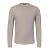 Loro Piana Silk - Cotton Blend Long Sleeve T - Shirt in Beige - SARTALE