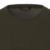 Loro Piana Silk - Cotton Blend Long Sleeve T - Shirt in Olive Green - SARTALE