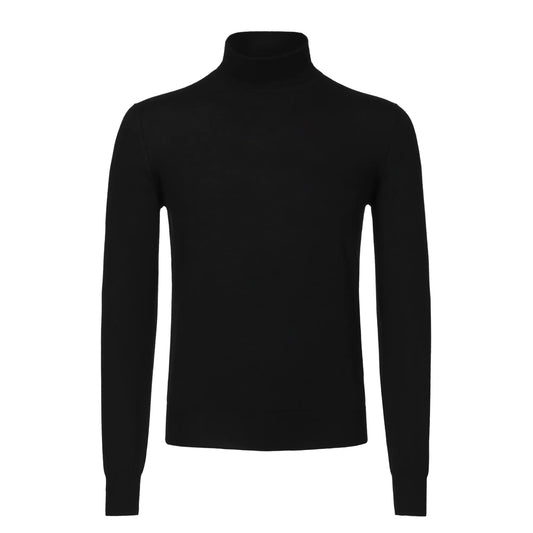 Loro Piana Turtleneck Cashmere Sweater in Black - SARTALE