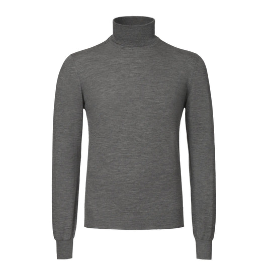 Loro Piana Turtleneck Cashmere Sweater in Grey - SARTALE