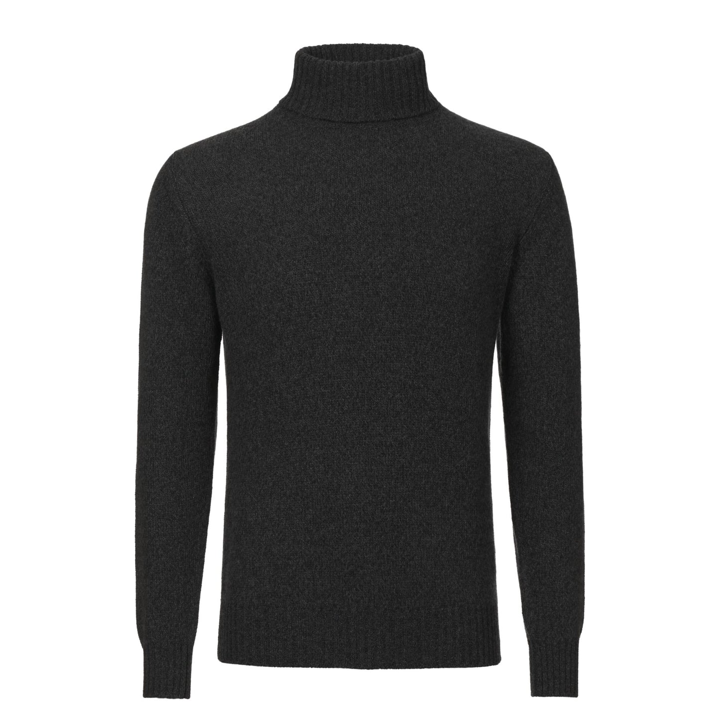 Loro Piana Turtleneck Knitted Cashmere Sweater in Dark Grey - SARTALE