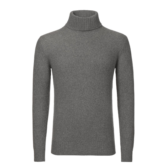 Loro Piana Turtleneck Knitted Cashmere Sweater in Grey - SARTALE
