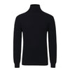 Loro Piana Turtleneck Ribbed Cashmere Sweater in Dark Blue - SARTALE