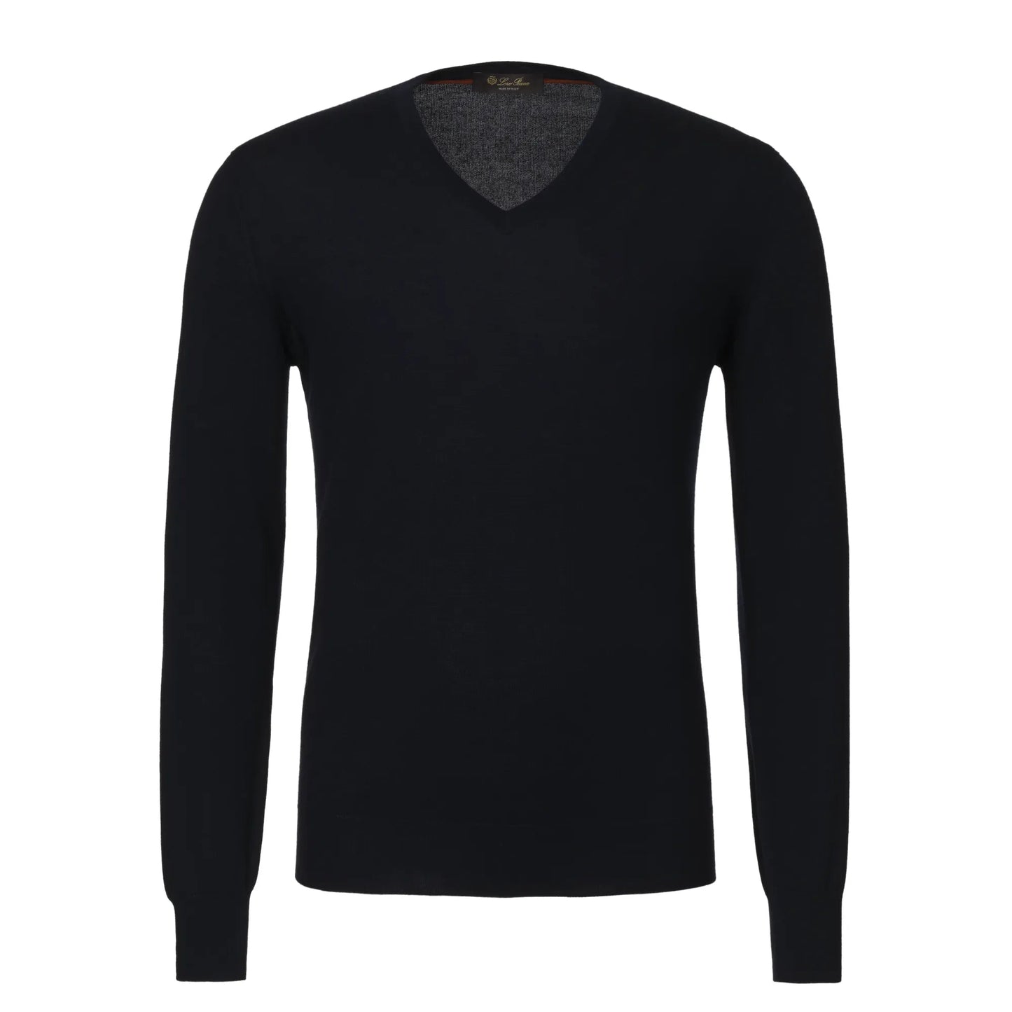Loro Piana V - Neck Cashmere Sweater in Dark Blue - SARTALE