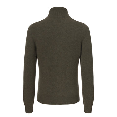 Malo Cashmere Turtleneck Sweater in Forest Green - SARTALE