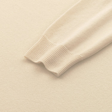 Malo Cashmere Turtleneck Sweater in Milk White - SARTALE