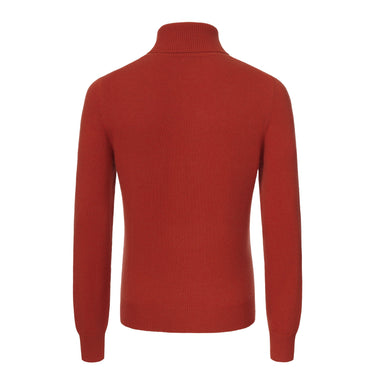 Malo Cashmere Turtleneck Sweater in Red Rusty - SARTALE