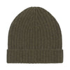 Malo Ribbed Cashmere Hat in Forest Green - SARTALE