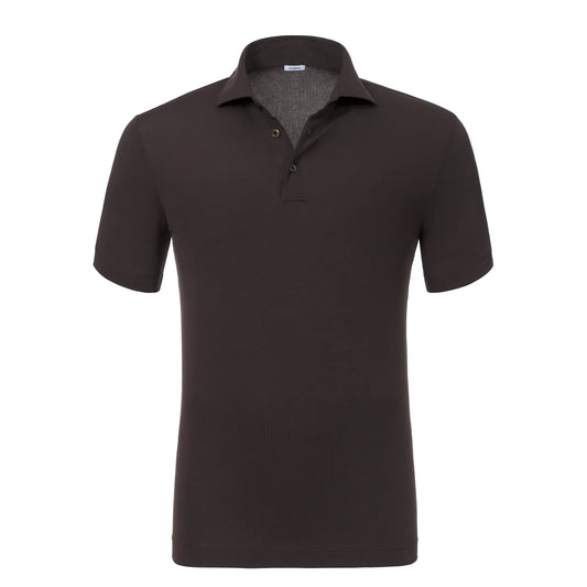 Malo Stretch - Cotton Jersey Polo Shirt in Cocoa Brown - SARTALE