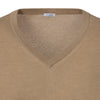 Malo V - Neck Long Sleeve in Beige - SARTALE