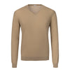 Malo V - Neck Long Sleeve in Beige - SARTALE