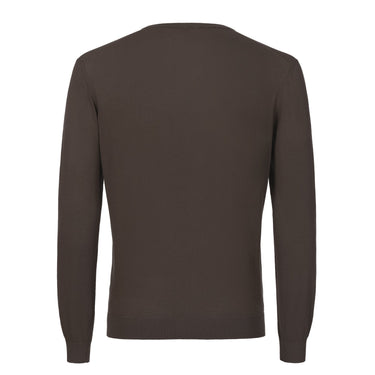 Malo V - Neck Long Sleeve in Brown - SARTALE