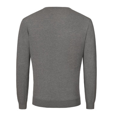 Malo V - Neck Long Sleeve in Grey - SARTALE