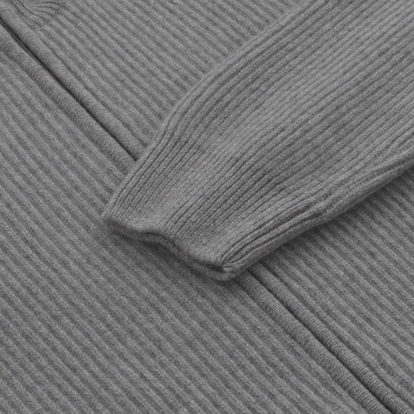 Mandelli Cashmere Zip - Up Sweater in Grey - SARTALE