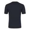 Mandelli Cotton T - Shirt in Blue with a Grey Stripe - SARTALE