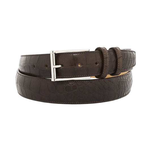 Mandelli Leather Belt in Brown - SARTALE