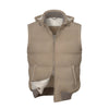 Mandelli Zig - Zag Dotted Leather Vest in Beige - SARTALE